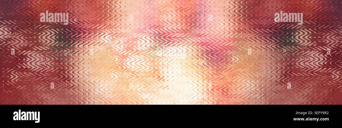 Glossy Peach Coral Abstract Wavy Lines Background Stock Photo