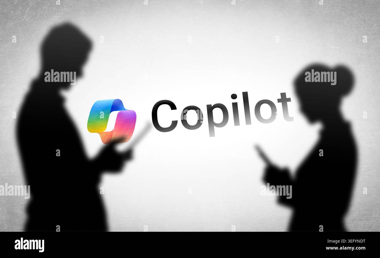 Copilot - AI Chatbot developed by Microsoft Stock Photo