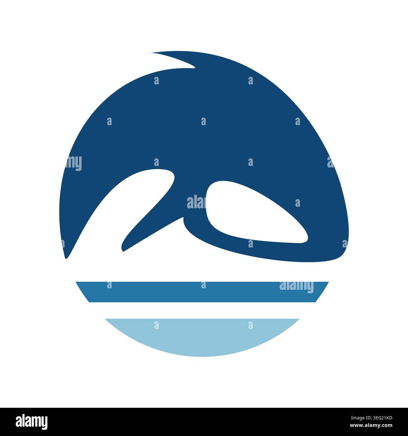 Modern whale icon vector and minimalist style. Ideal for branding, logos, apps, websites, ocean themes, marine projects, packaging, social media, and Stock Vector