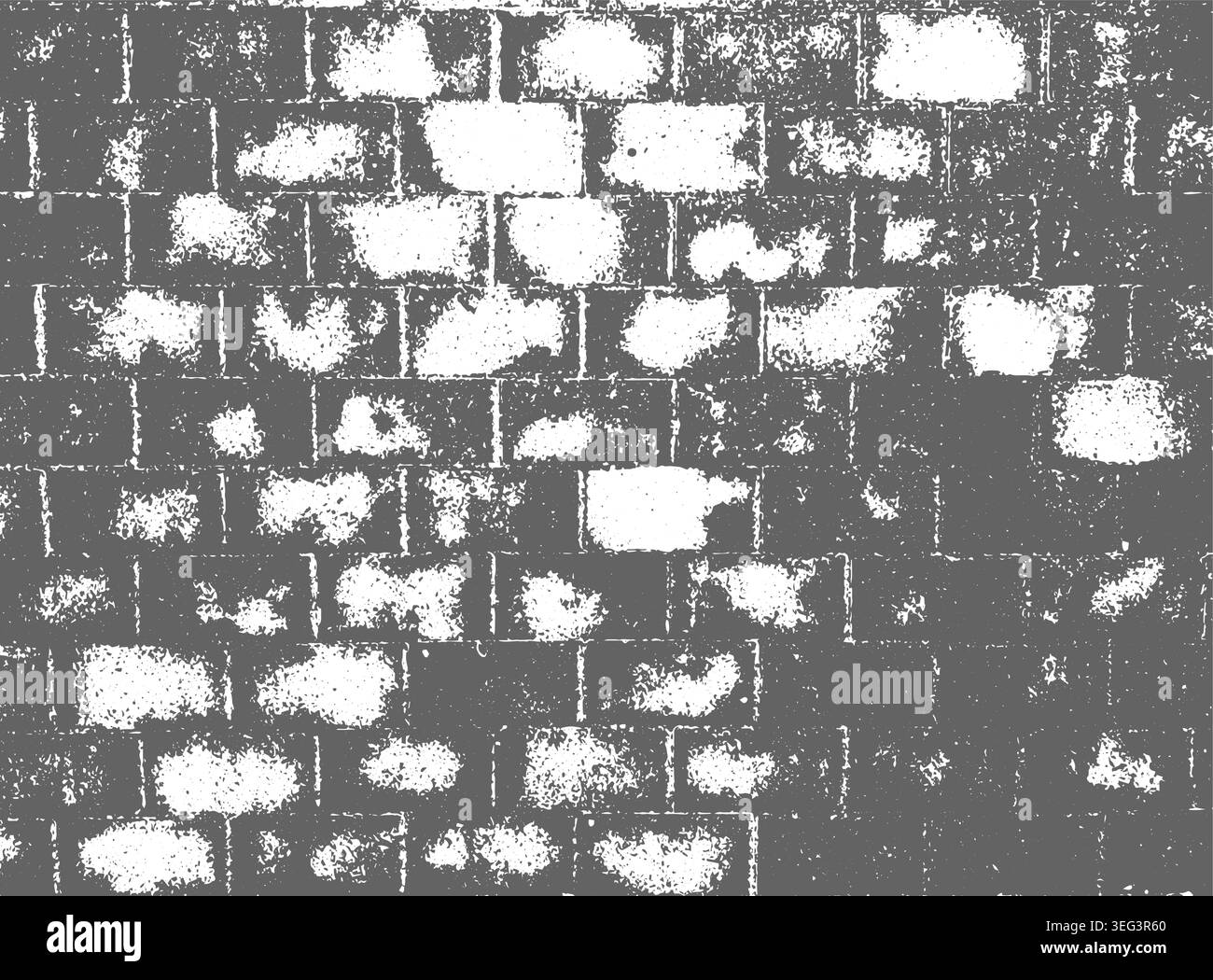 Grunge brick wall background . Not AI, vector illustration. Stock Vector