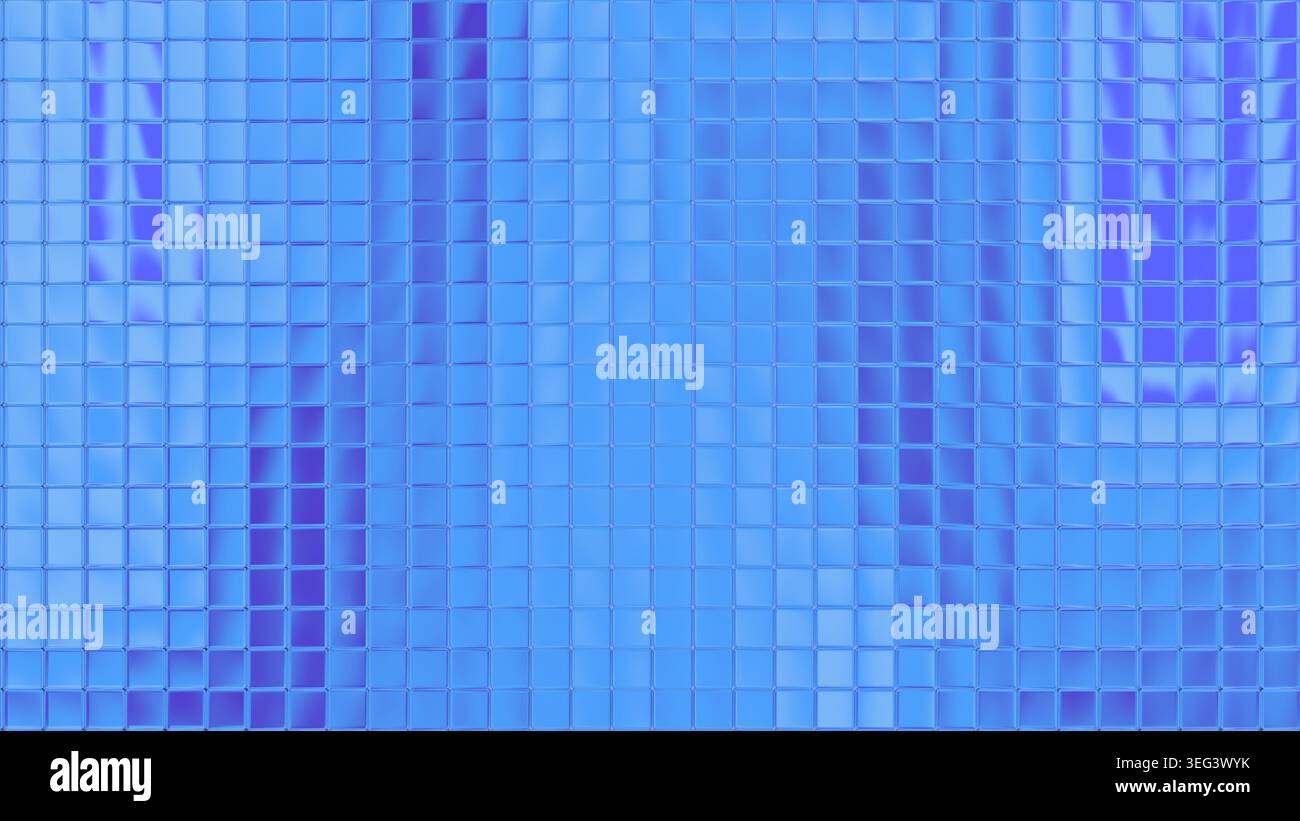 Square tiled glass abstract background. Pixel glass backdrop with ...