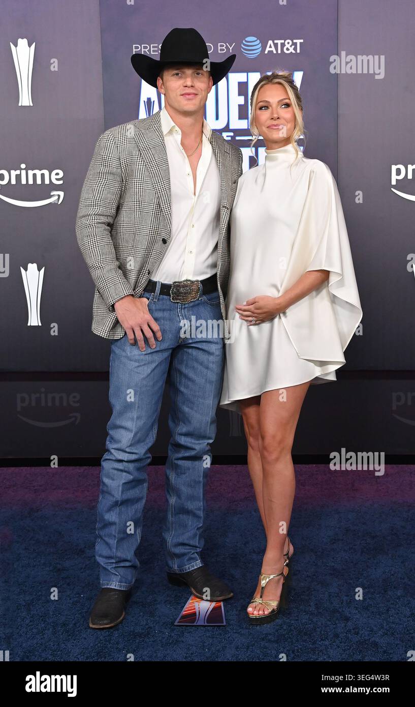 Hallie Rae Wilcox Parker McCollum and Hallie Rae McCollum arriving to the 61st Academy of ...