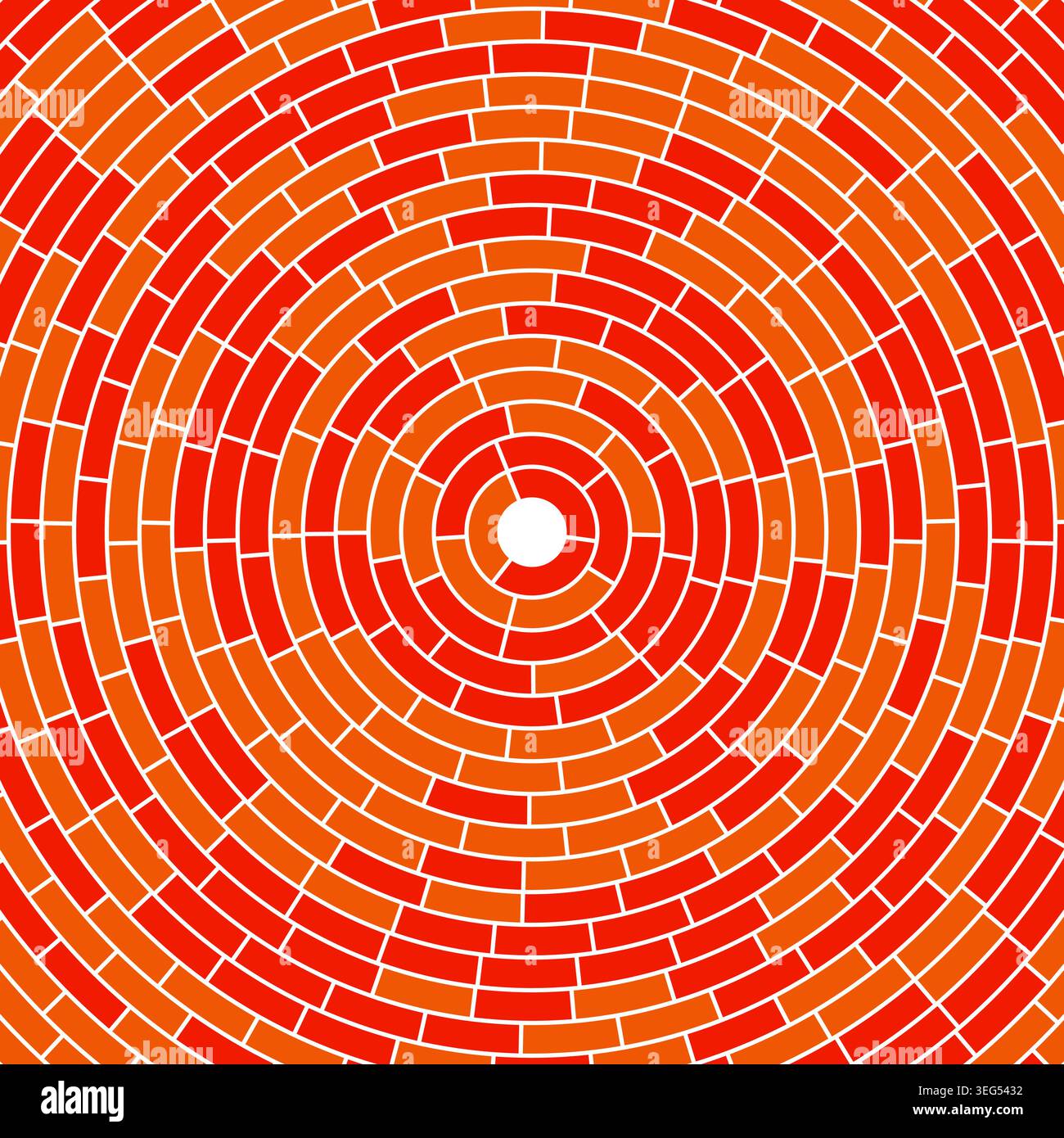 Segments centered. Simple solid cells. Abstract pattern. Large padding. Vibrant vector image. Stock Vector