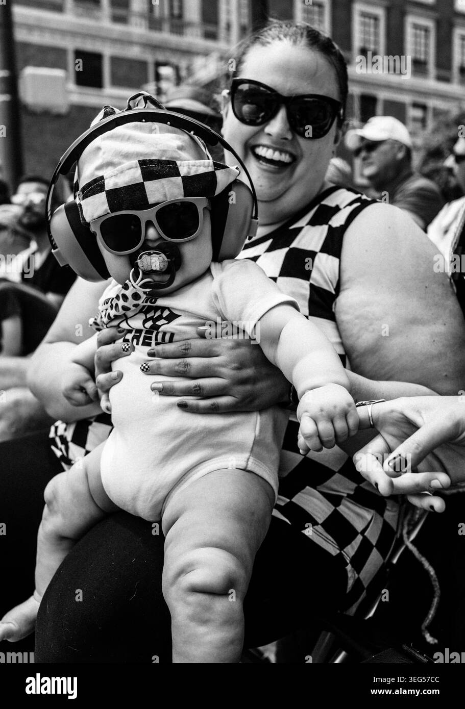 Flag indianapolis city united states Black and White Stock Photos ...