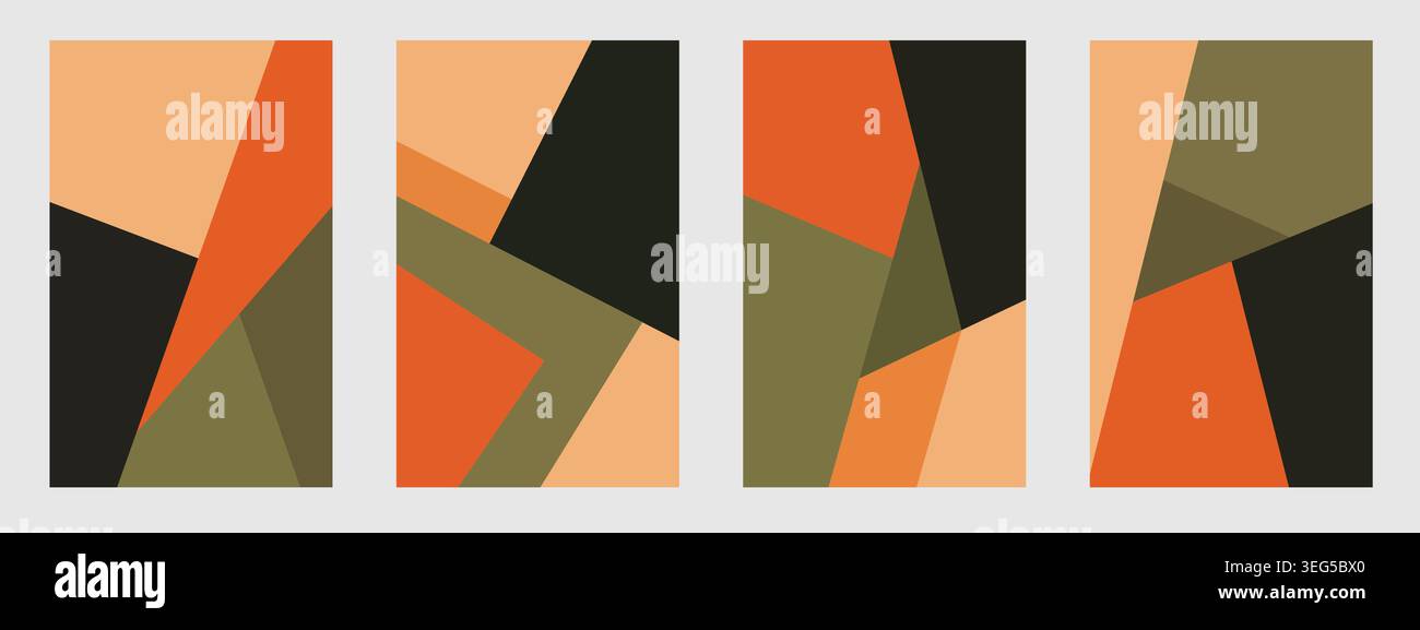 Sharap Eye Project.pdf Four minimalist compositions featuring sharp angular shapes and modern ...
