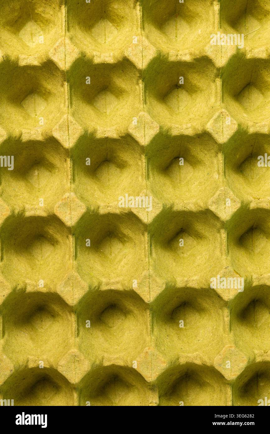 Empty Recycled Molded Pulp Egg Carton Texture Pattern Background Stock Photo