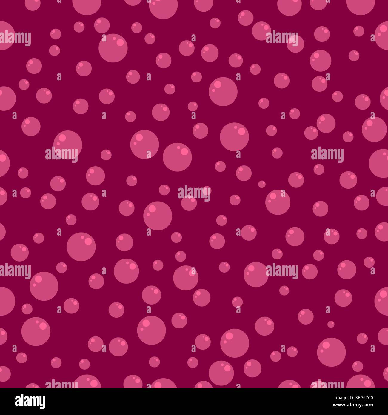 Seamless pattern bubble orange red color Stock Vector