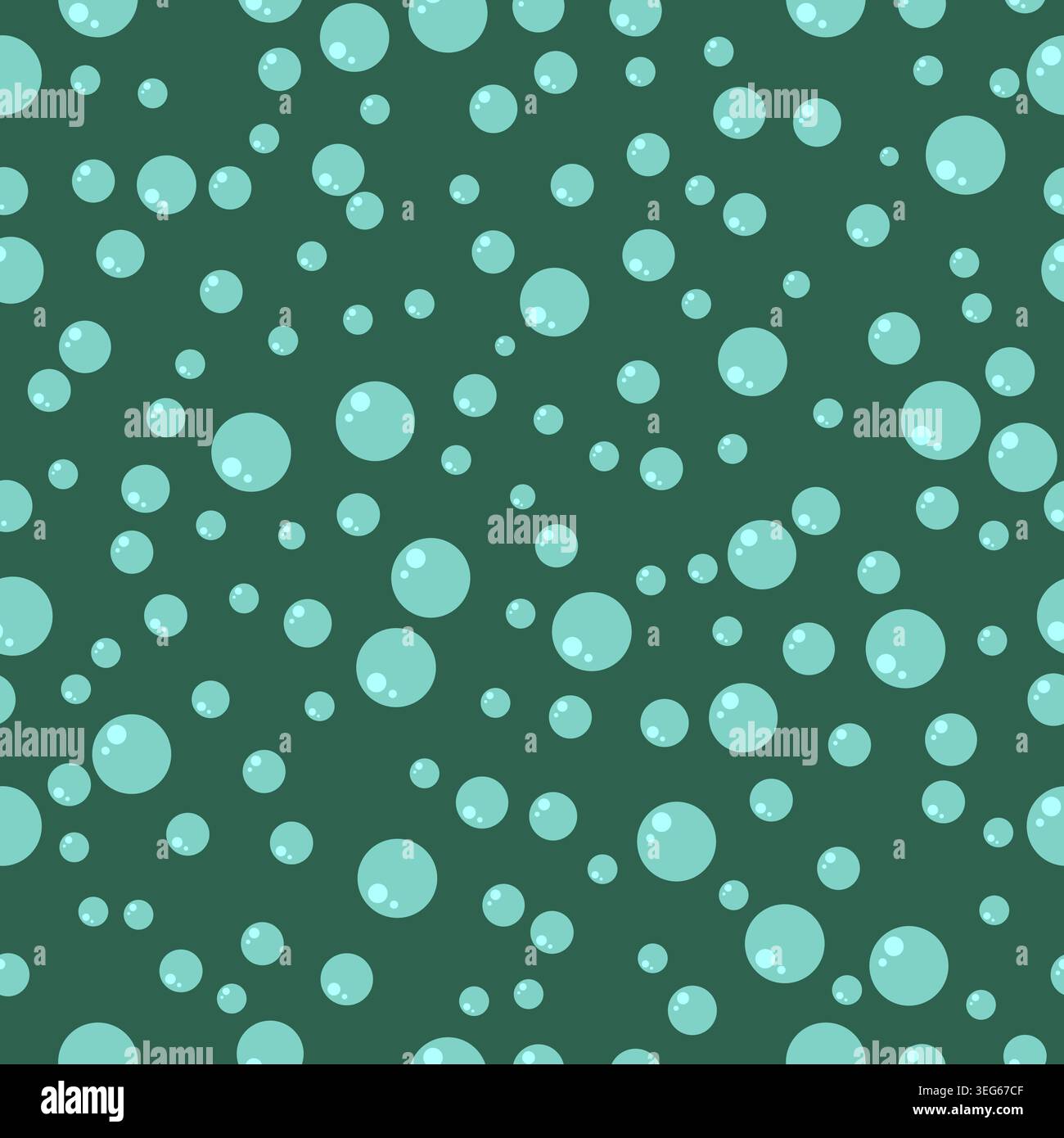Water air bubble seamless pattern Stock Vector