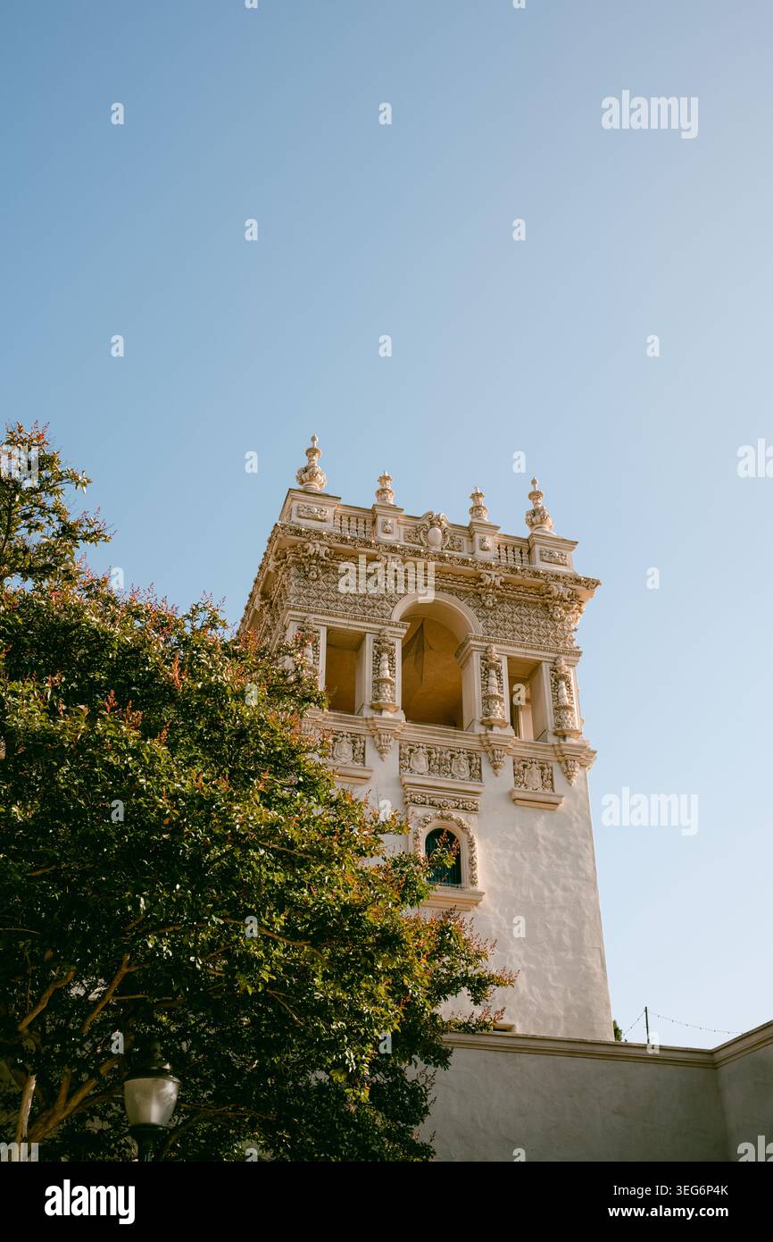 California Tower in Balboa Park San Diego Stock Photo