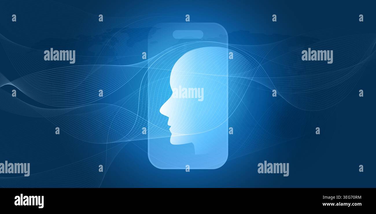 Abstract Dark Blue Machine Learning, Artificial Intelligence, Cloud Computing, Networks or Human Digital Connections Design Concept with Geometric Wav Stock Vector