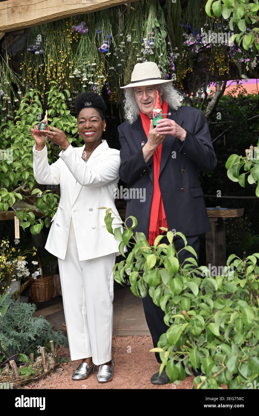 London, UK, 18 May 2026. Sir Brian May and Floella Benjamin with their ...