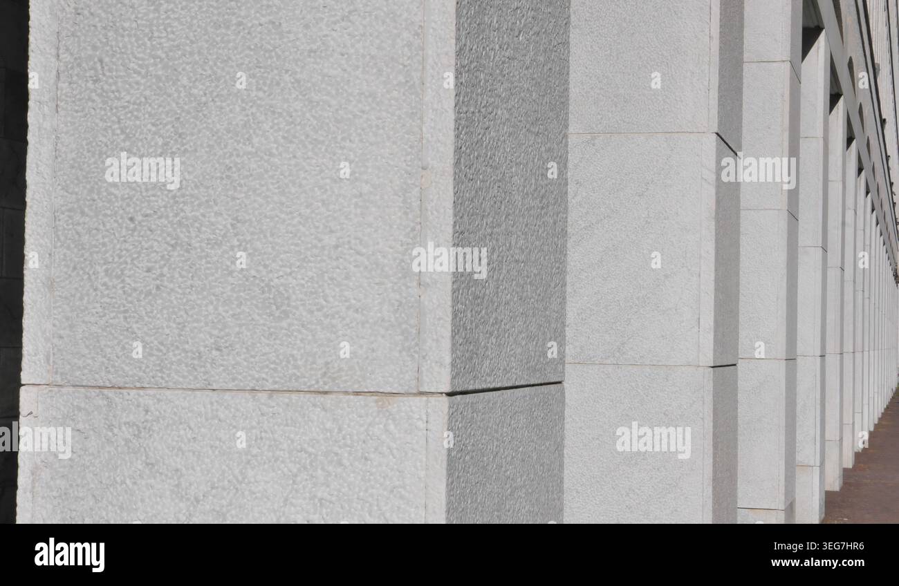 WHITE CONCRETE PILLAR TEXTURE BACKGROUND Stock Photo