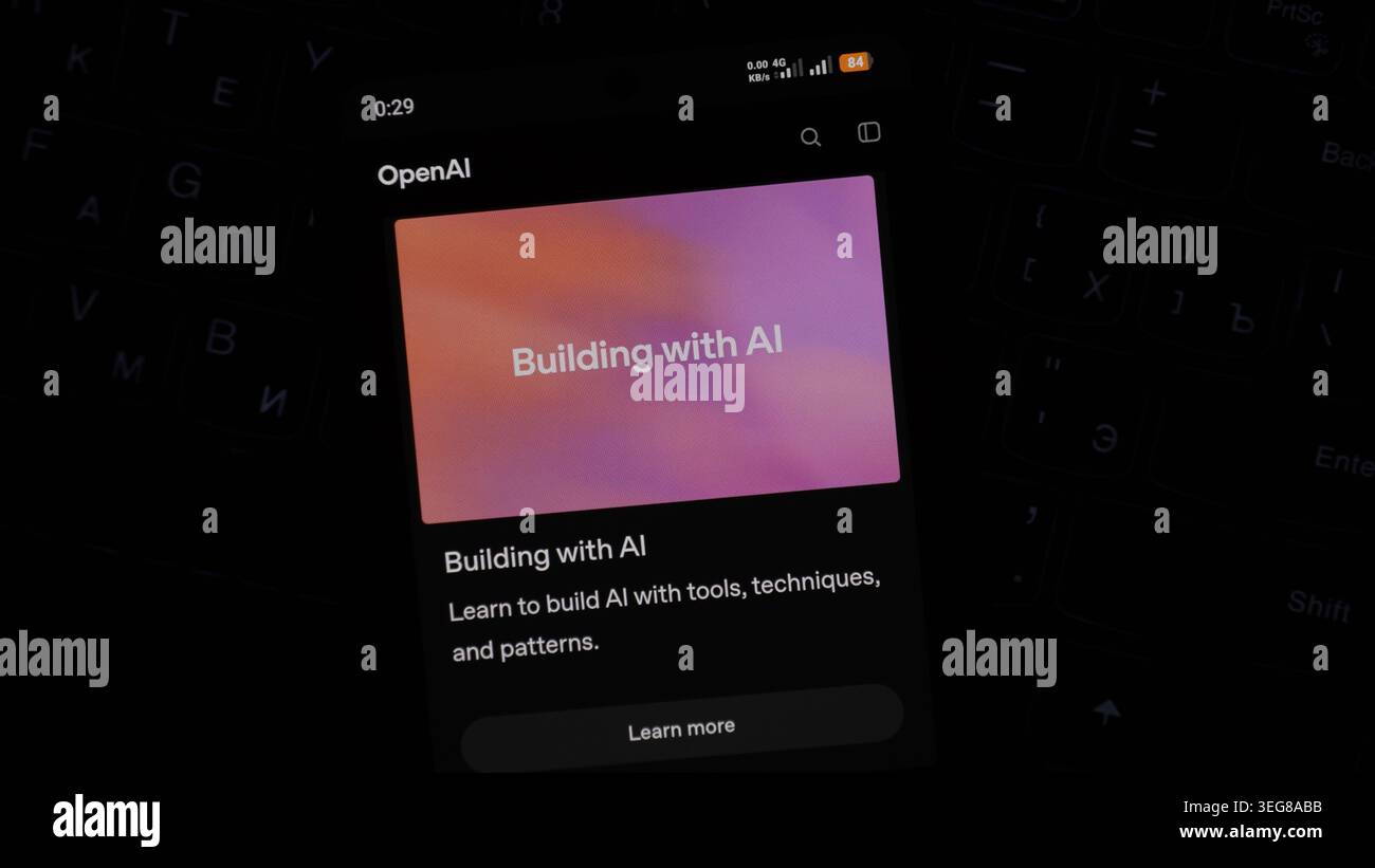 Baku, Azerbaijan. May 18, 2026: OpenAI, artificial intelligence, technology. Stock Photo