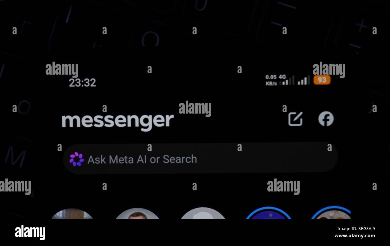 Baku, Azerbaijan. May 18, 2026: Messenger app from Meta. Stock Photo