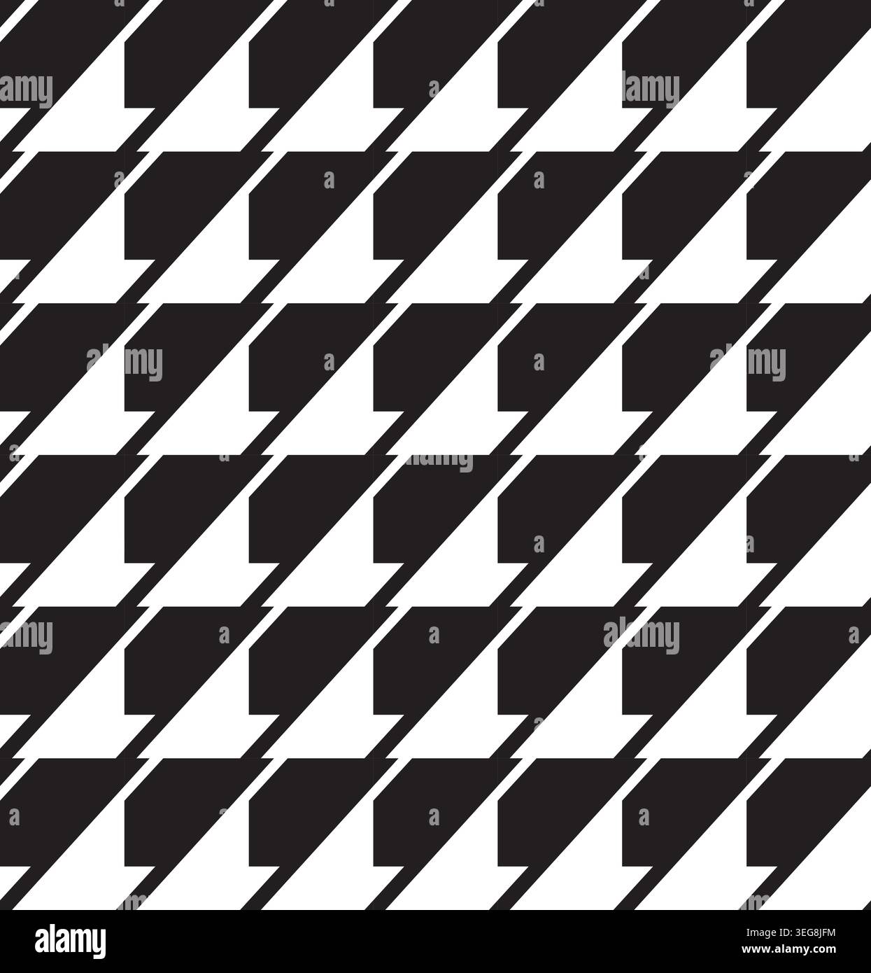 Modern Black and White Geometric Triangle Pattern Abstract Seamless Background - Vector Design Stock Vector