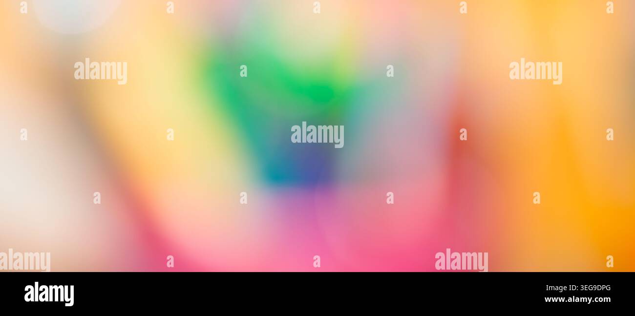 Vibrant multicolor abstract blurred background with rainbow gradient spectrum Stock Photo
