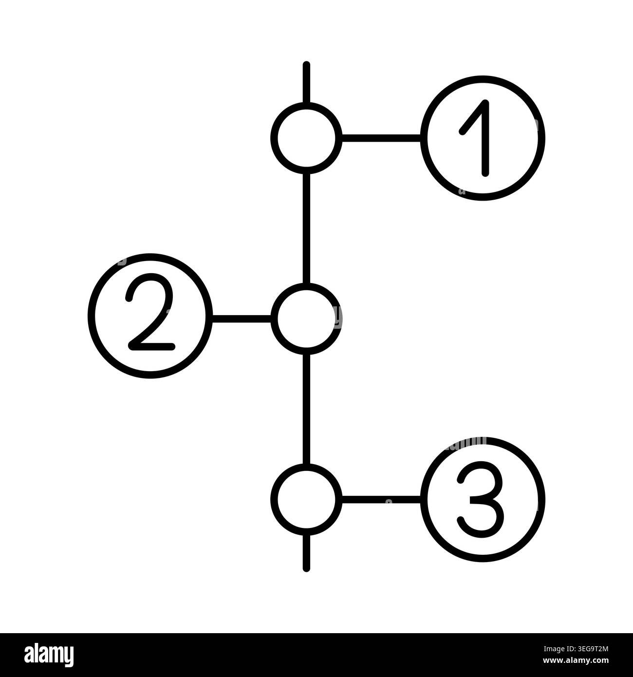 Database storage diagram with numbers. Vector illustration. Suitable for data organization, IT infrastructure, cloud storage. Stock Vector