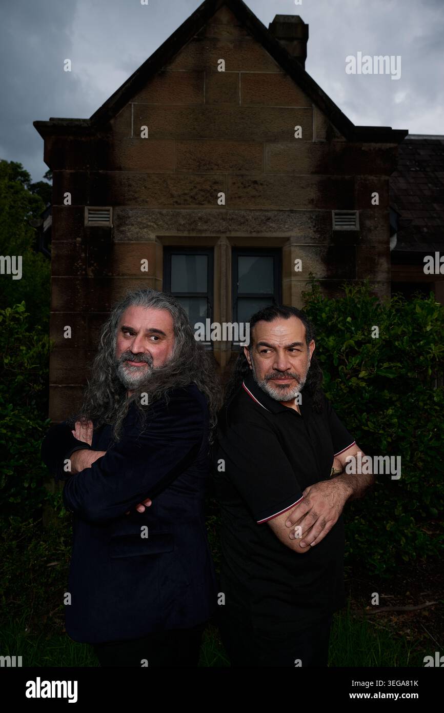 Michael Dagostino and Khaled Sabsabi at Gardener’s Lodge Cafe, Sydney ...