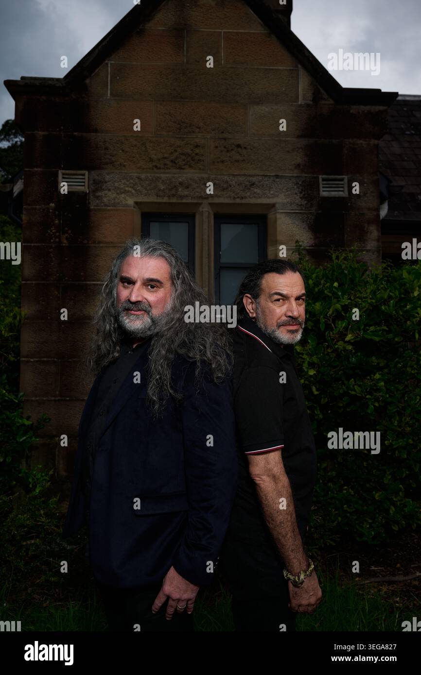 Michael Dagostino and Khaled Sabsabi at Gardener’s Lodge Cafe, Sydney ...