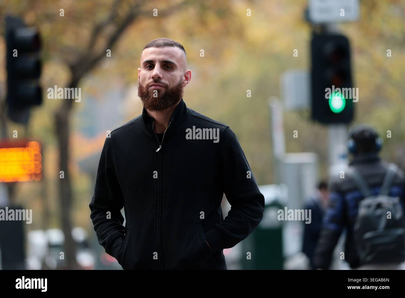 Nazir Haddara arrives at the Melbourne Magistrates Court, in Melbourne ...