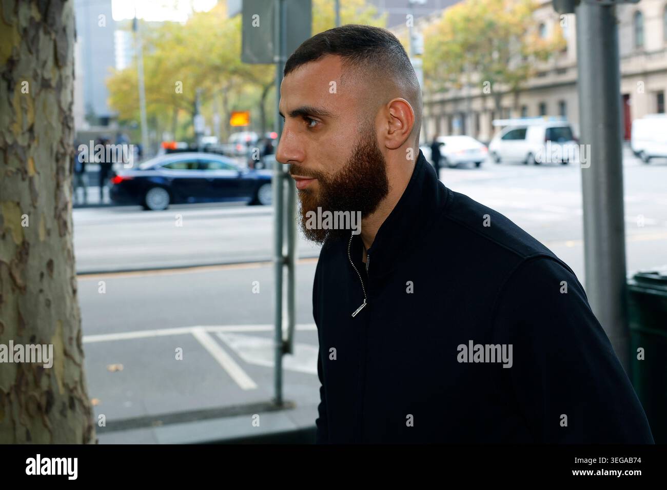Nazir Haddara arrives at the Melbourne Magistrates Court, in Melbourne ...