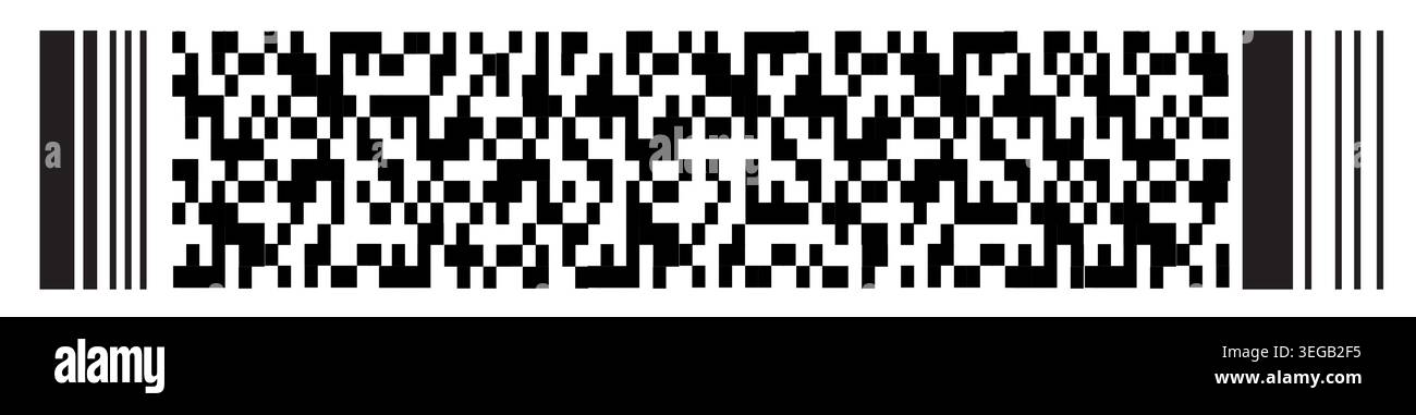 Boarding Pass Code B Stock Vector