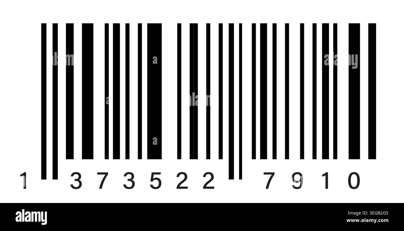 Fake EAN Bar Code Stock Vector