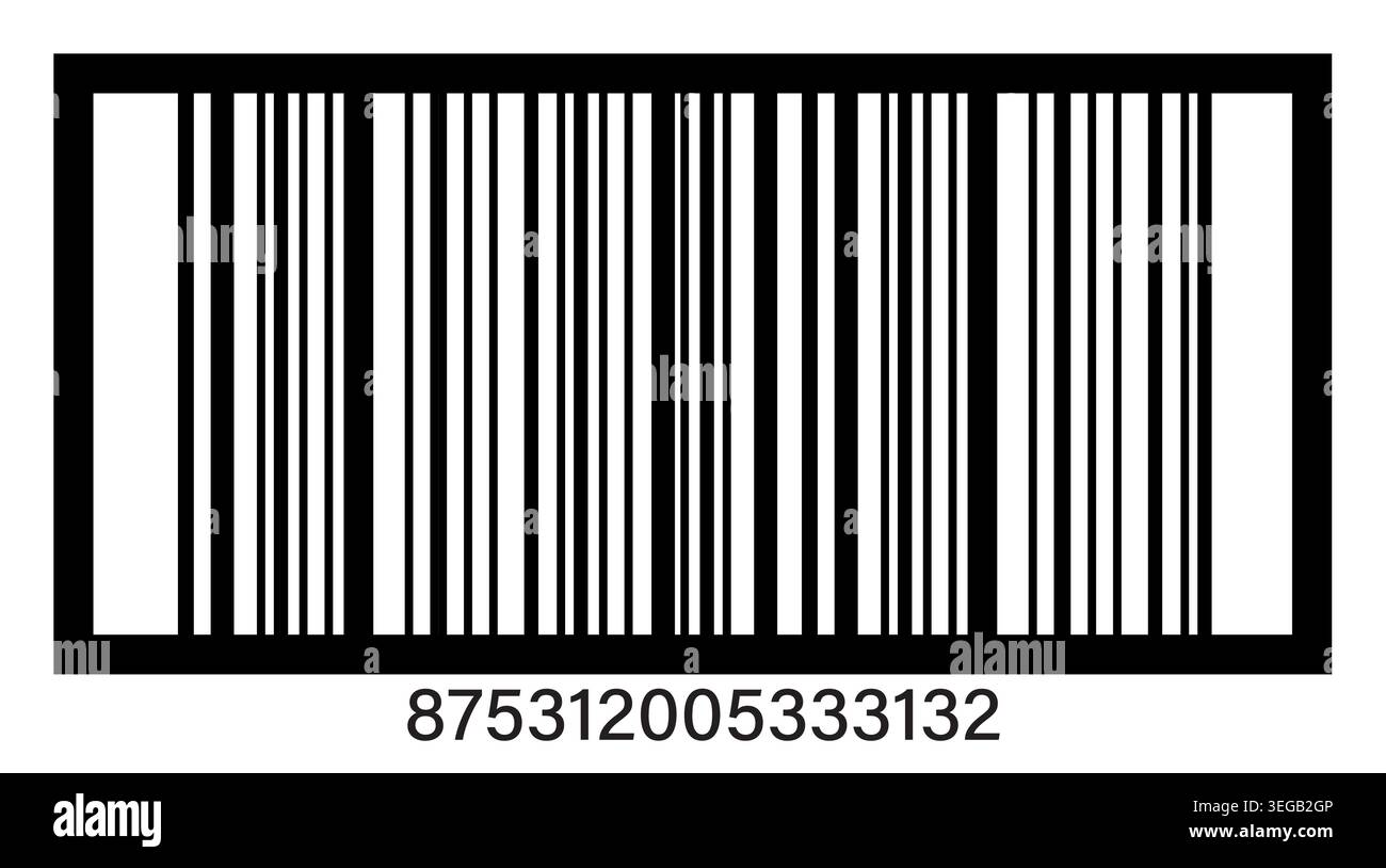 Fake ITF-14 Bar Code Stock Vector