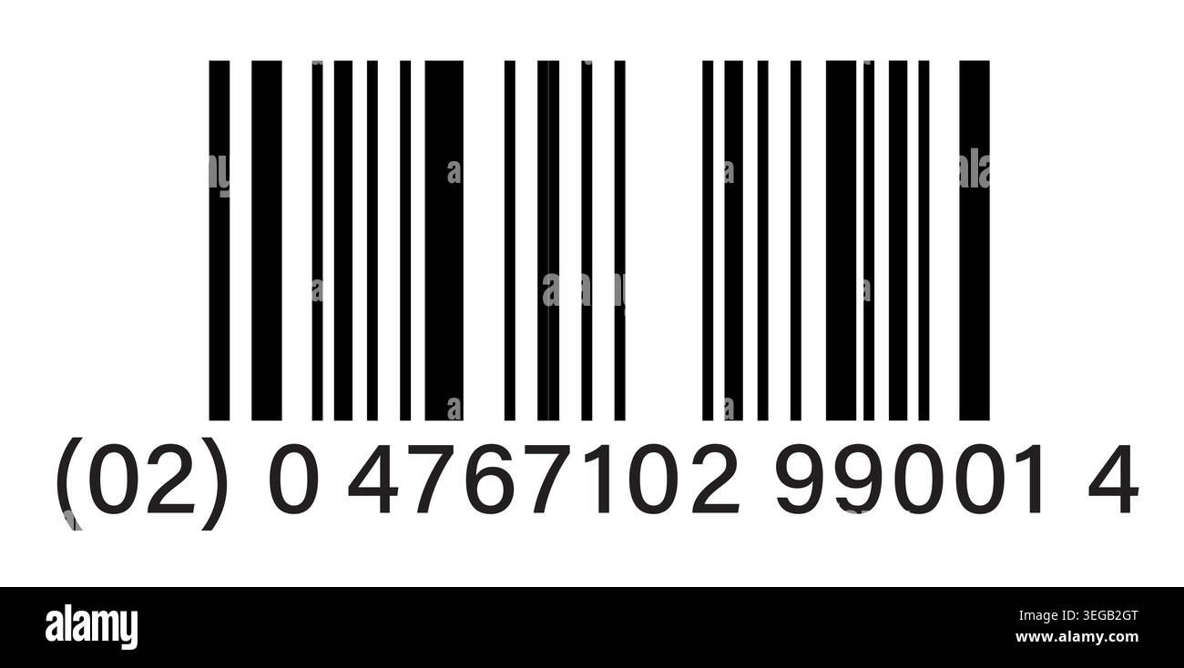 Fake GS1 Databar Code Stock Vector