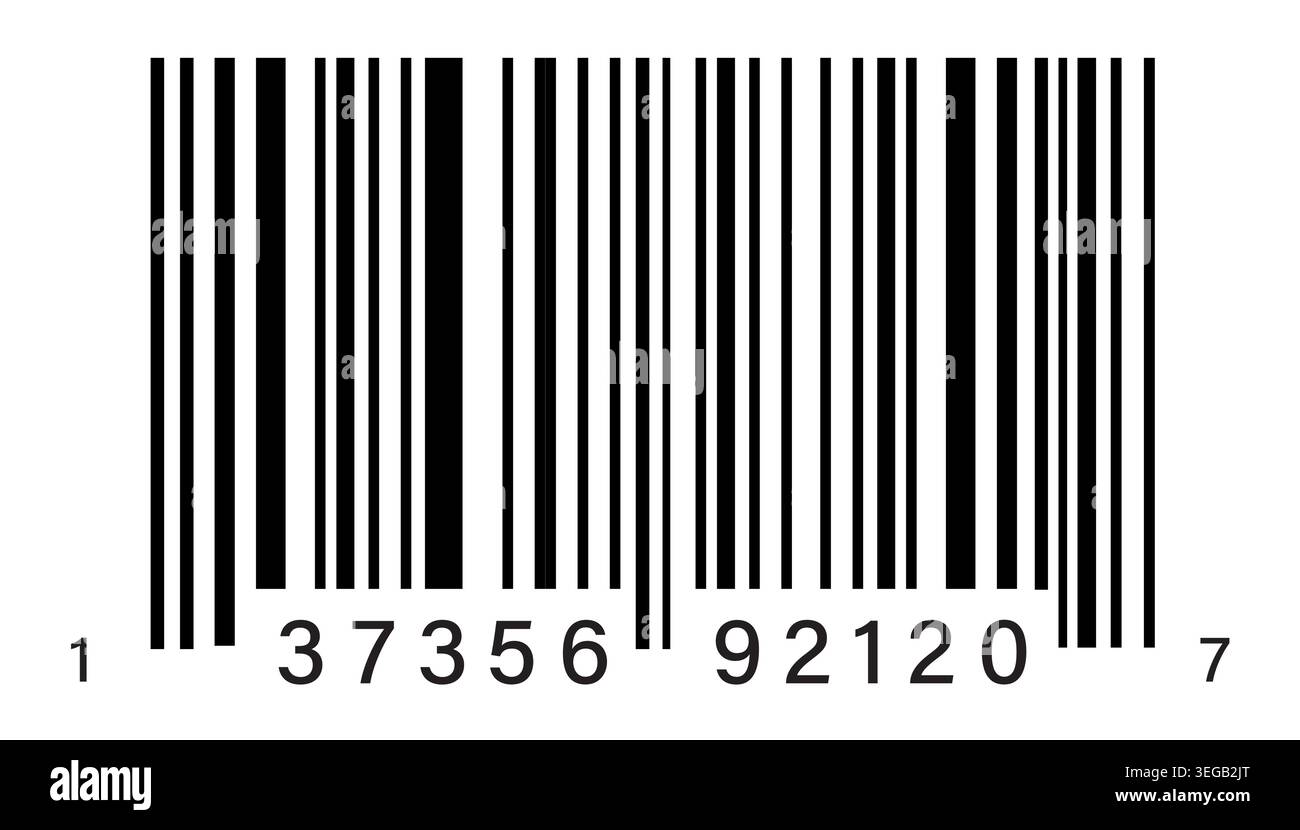 Fake UPC Bar Code Stock Vector
