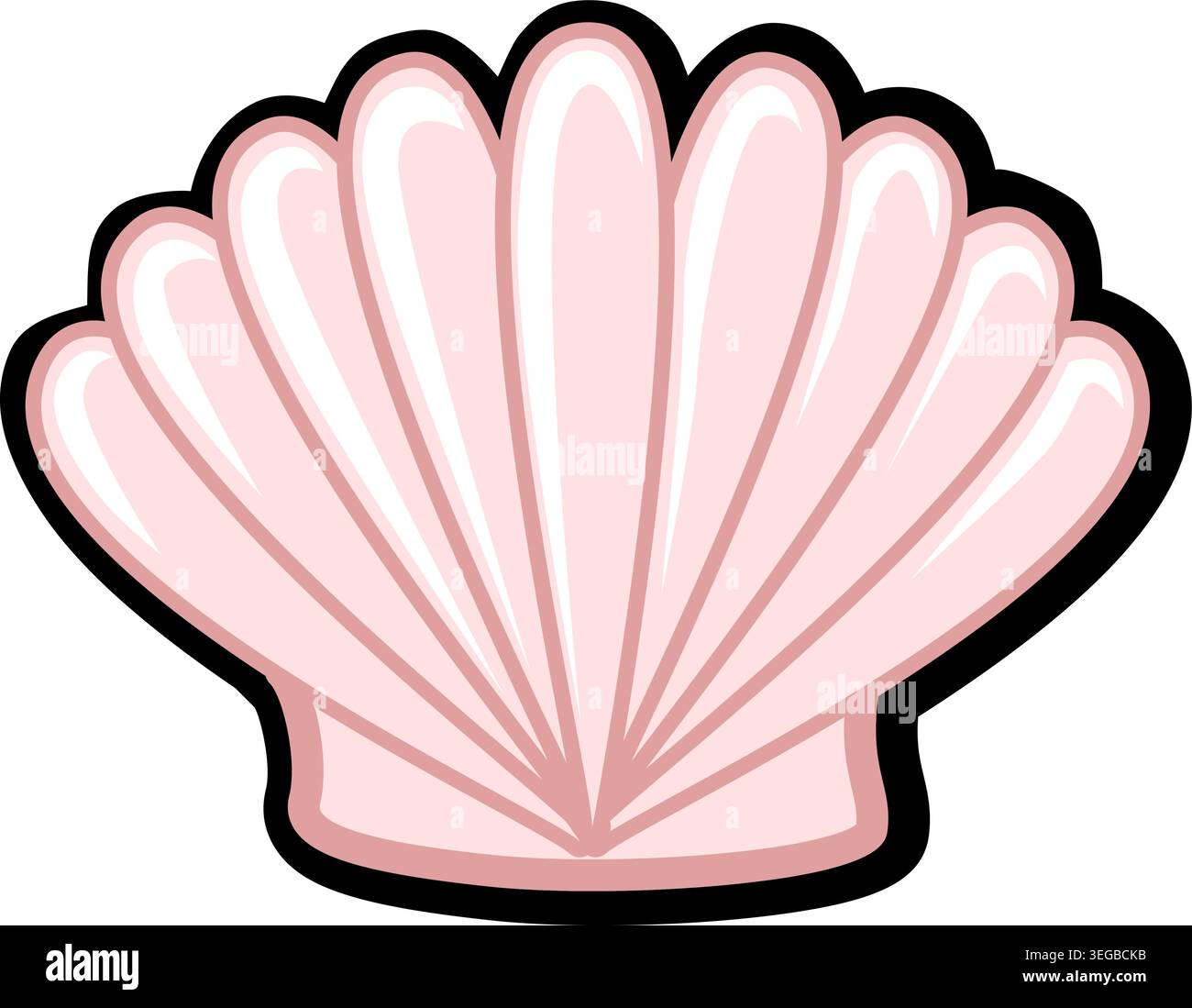 Seashell - pastel Stock Vector