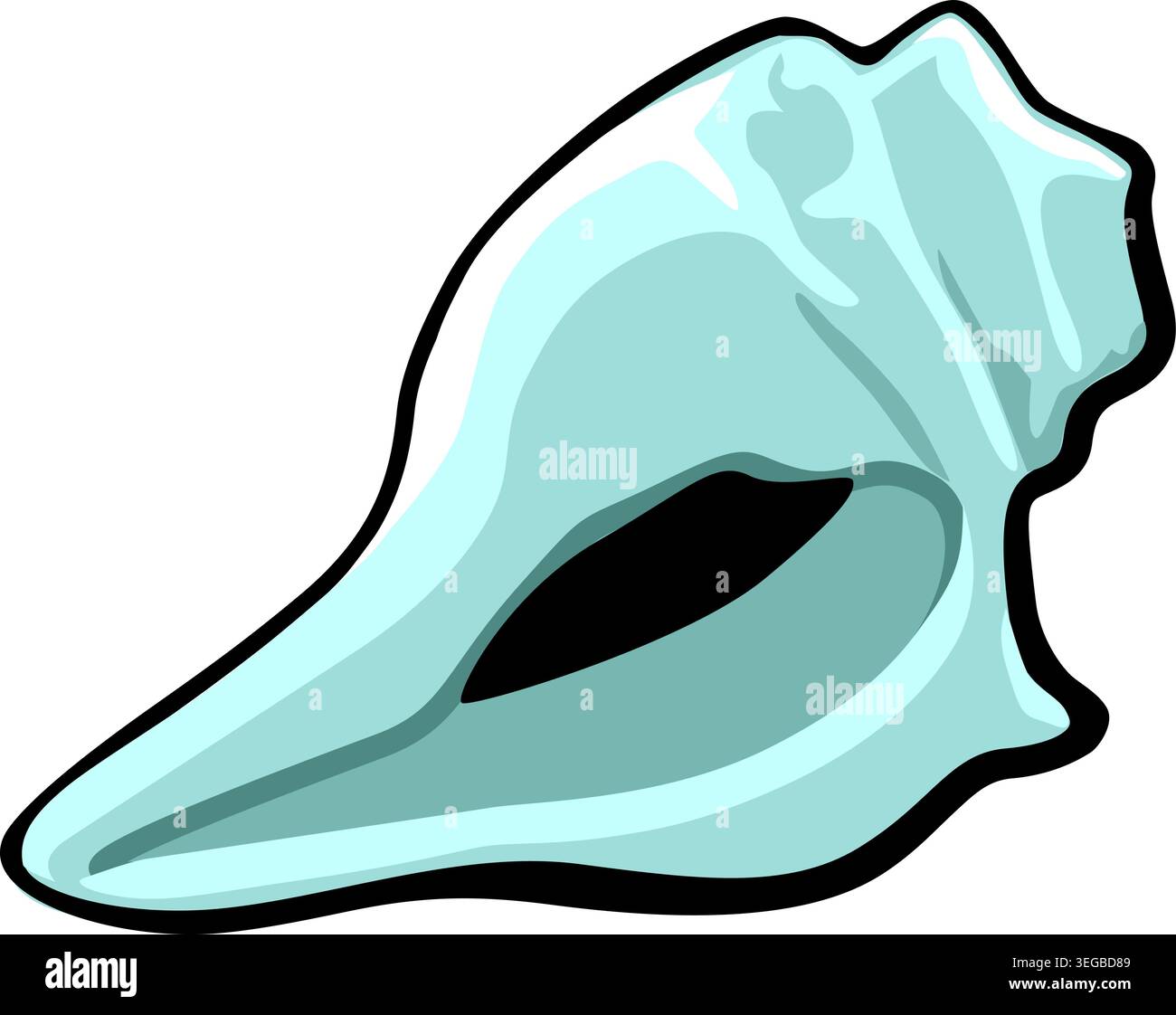 Conch Shell - pastel Stock Vector
