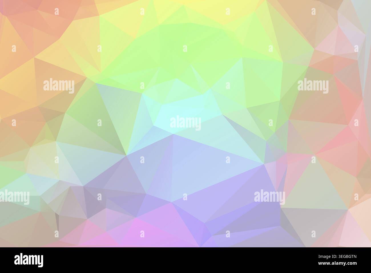 Rainbow abstract low poly geometric background Stock Photo