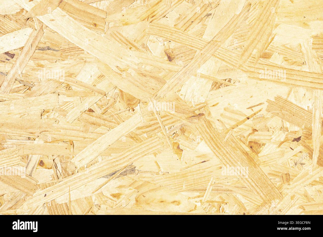 Wood chipboard background texture. Full frame Stock Photo