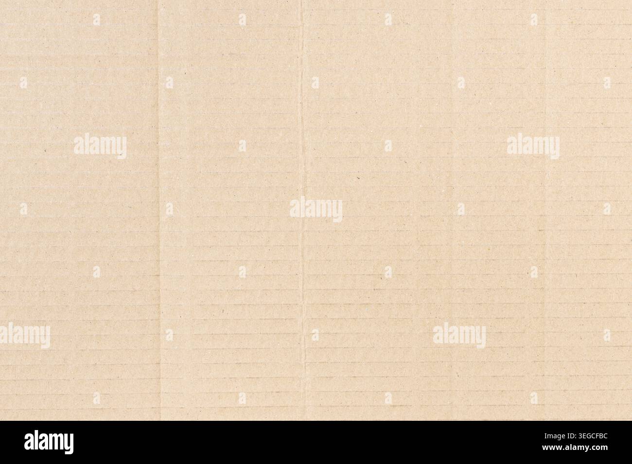 Creased Cardboard background texture. Full frame Stock Photo