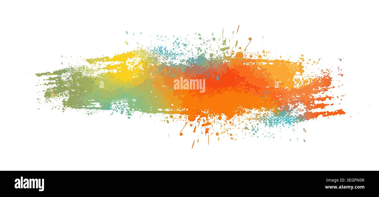 Colored blots. hand drawn. Not AI, Vector Stock Vector