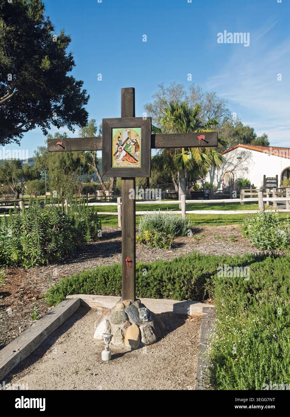 Solvang, California, USA - March 21, 2026: Santa Ines Mission Catholic ...