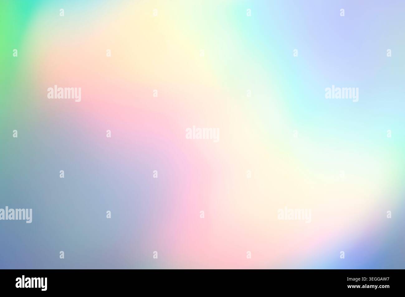 Bright vibrant pastel holographic blurred color gradient Stock Photo