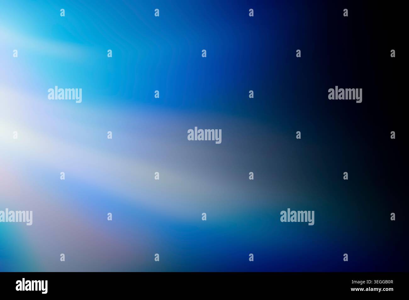 Soft glowing blue and cyan diagonal light gradient Stock Photo