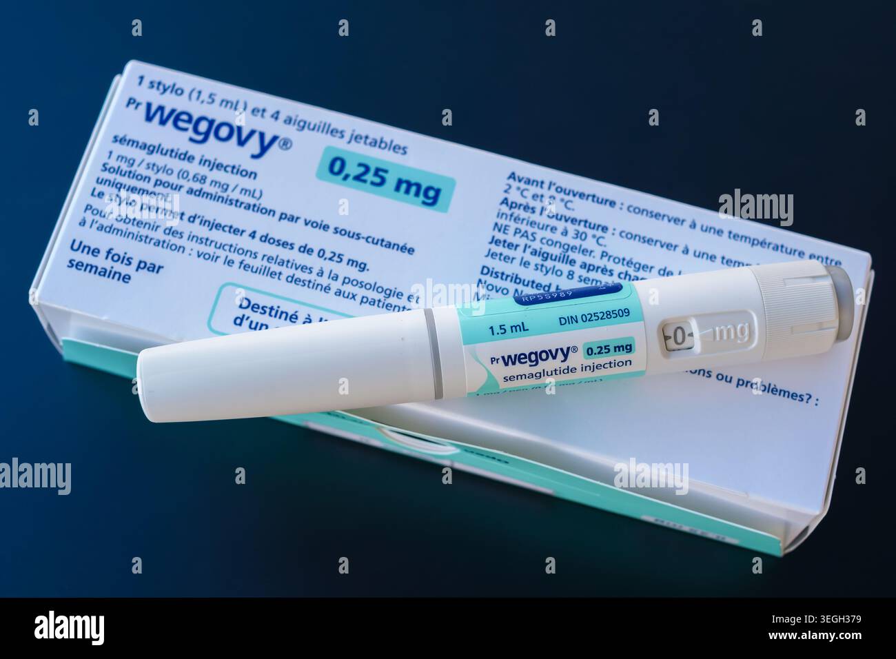 semaglutide pre filled syringe Semaglutide vial hi-res stock photography and images
