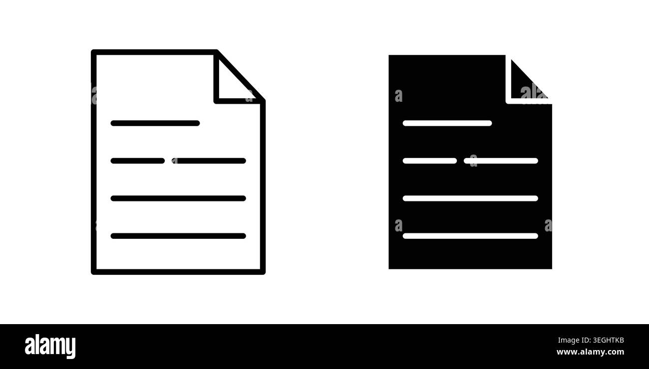 File icon illustration. Pixel perfect vector graphics Stock Vector