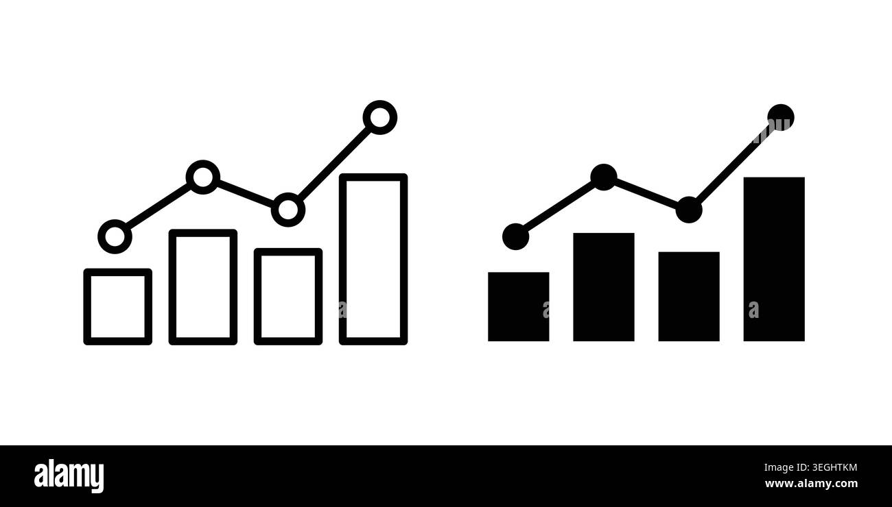 Analytic icon illustration. Pixel perfect vector graphics Stock Vector