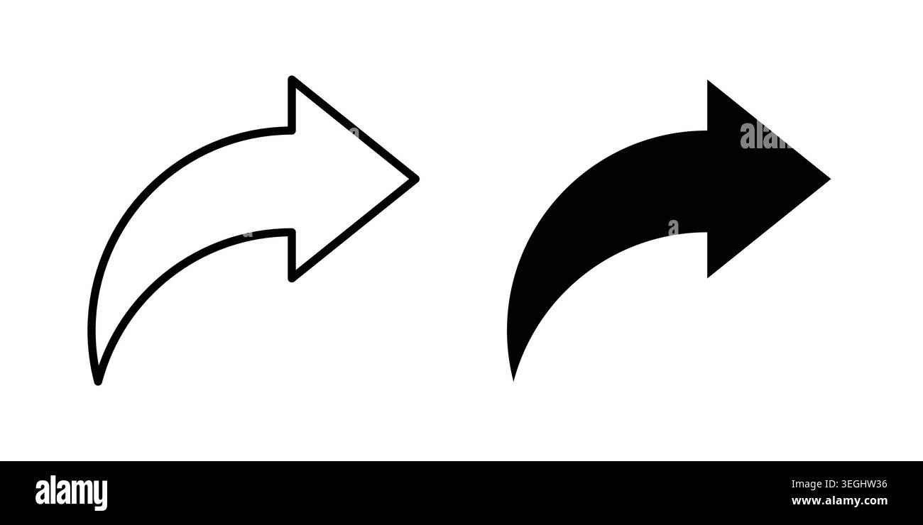 Forward icon illustration. Pixel perfect vector graphics Stock Vector