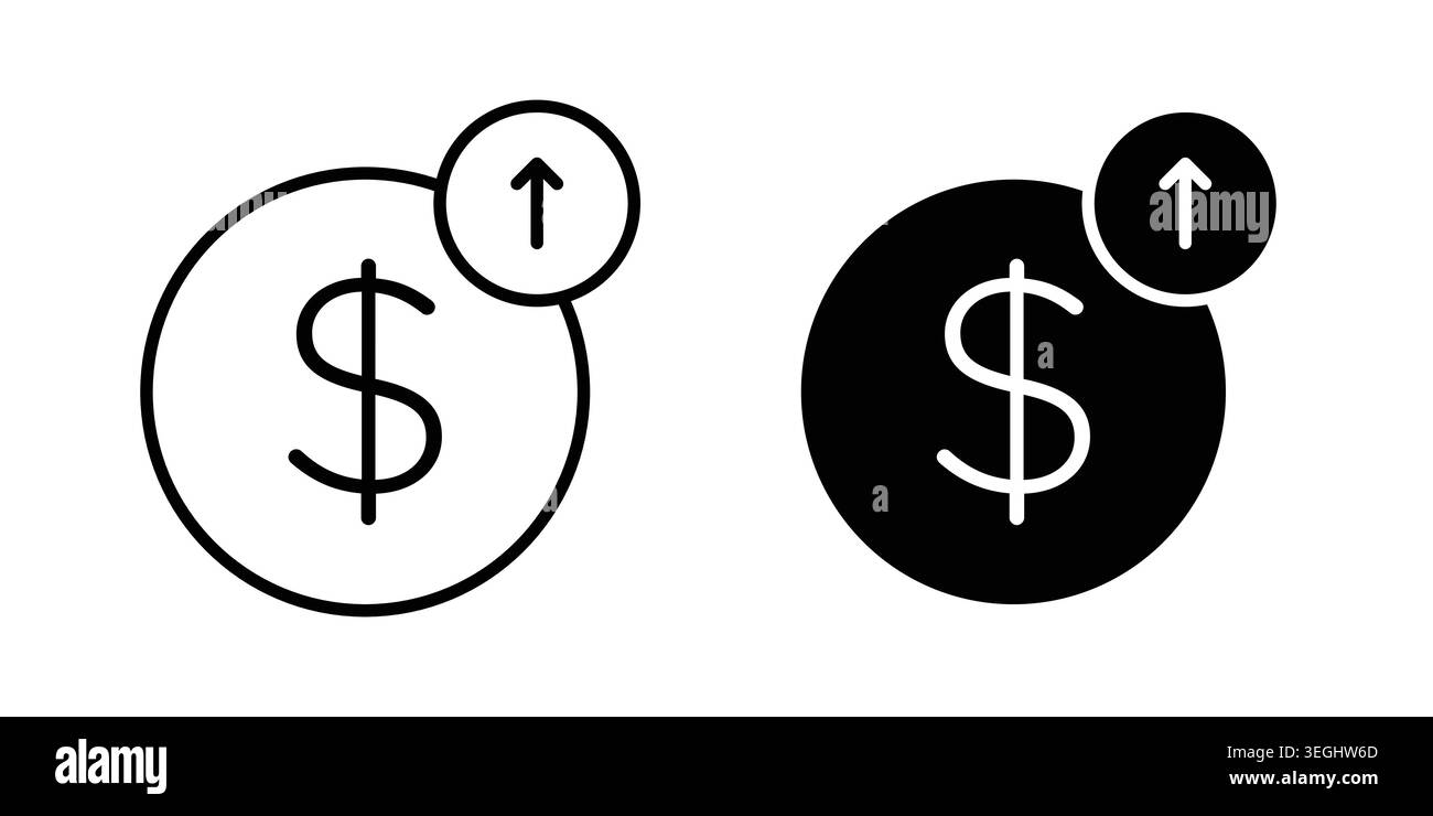 high cost icon illustration. Pixel perfect vector graphics Stock Vector