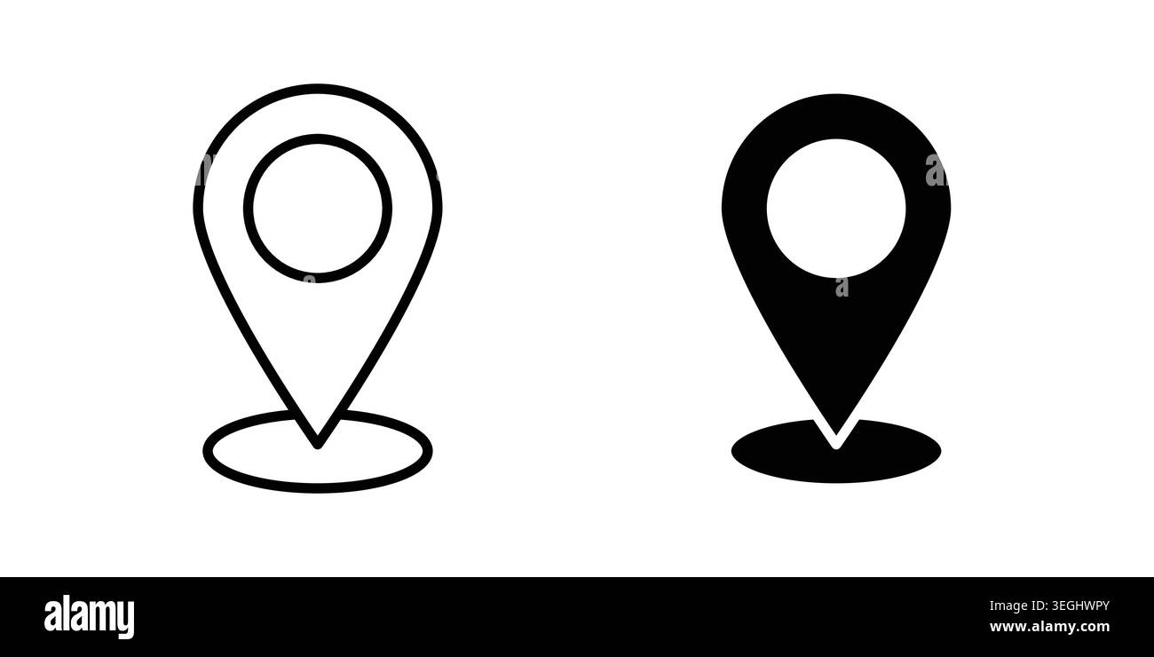 Located icon illustration. Pixel perfect vector graphics Stock Vector