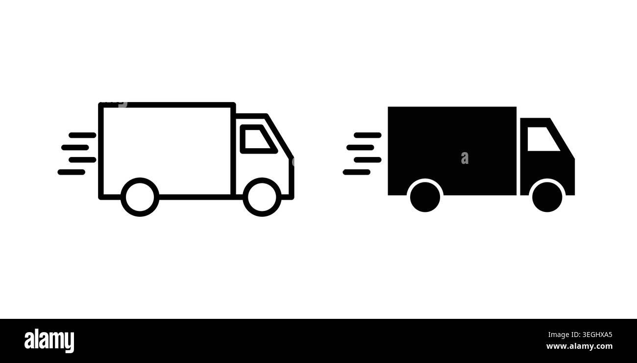 Package delivery icon illustration. Pixel perfect vector graphics Stock Vector