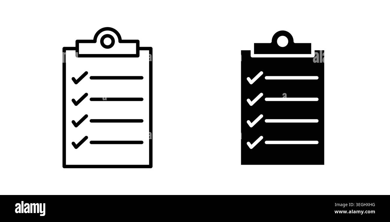 List icon illustration. Pixel perfect vector graphics Stock Vector