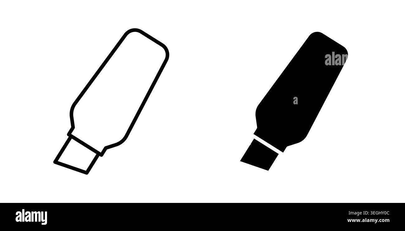 Marker icon illustration. Pixel perfect vector graphics Stock Vector