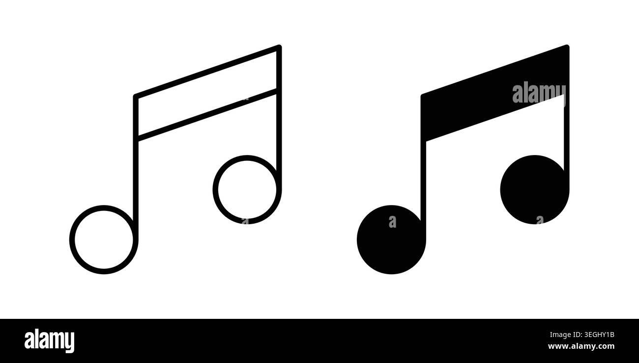 Music icon illustration. Pixel perfect vector graphics Stock Vector