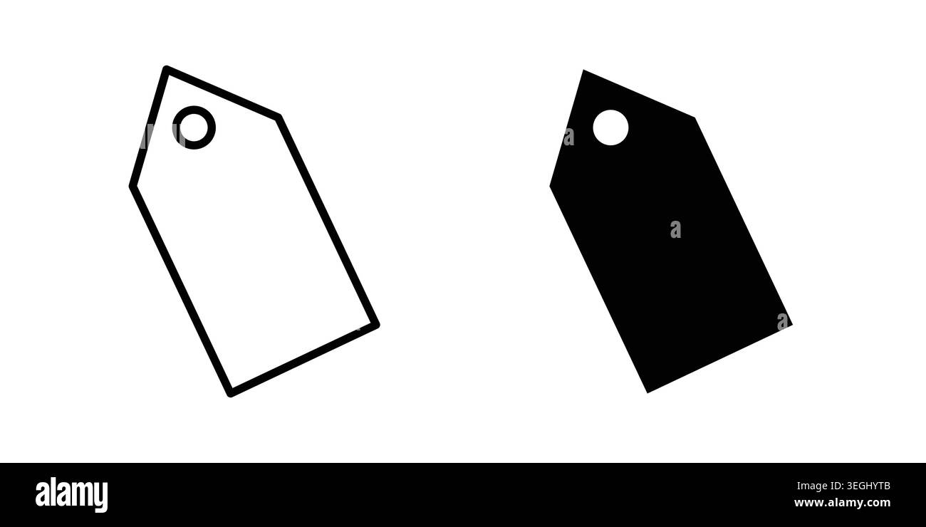 Tag icon illustration. Pixel perfect vector graphics Stock Vector